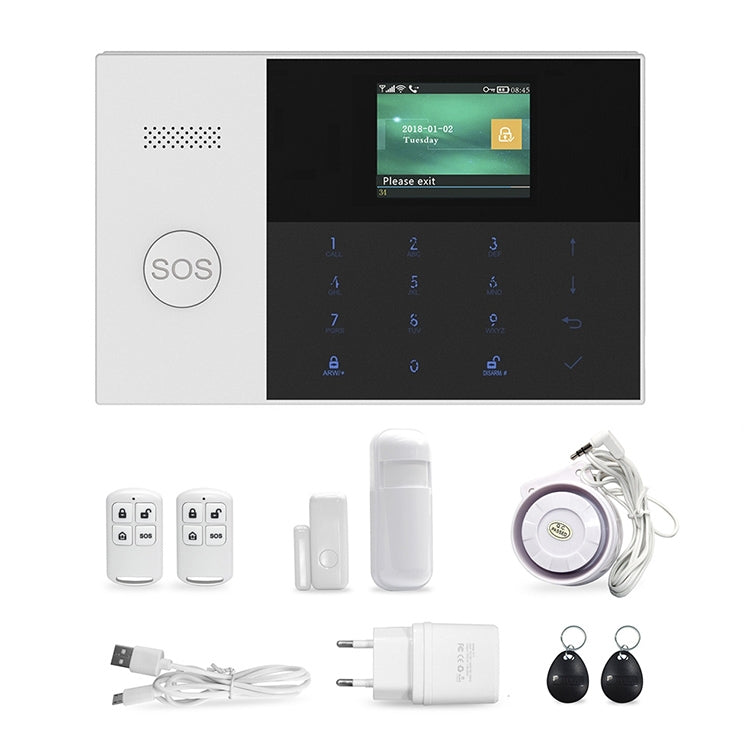 3G/GPRS + WiFi Intelligent Alarm System with Touch Keypad & LCD Screen & RFID function, 3G/GPRS 3G/GPRS + WiFi Intelligent Alarm System with Touch Keypad & LCD Screen & RFID function, 3G/GPRS